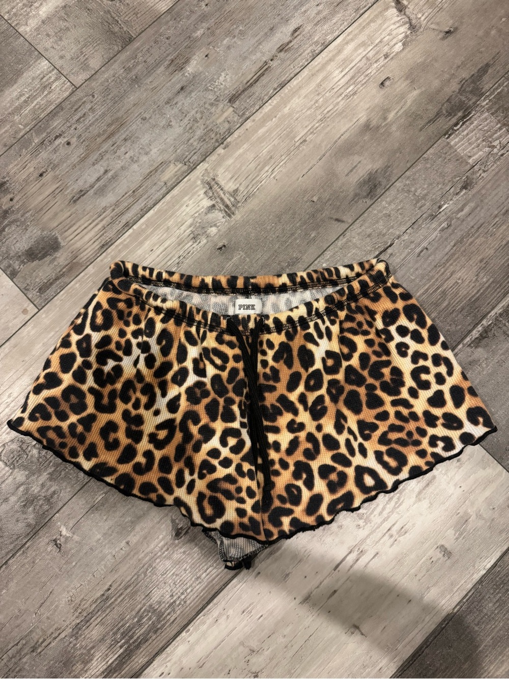PINK cheetah shorts